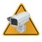 CCTV Camera. Video surveillance sign