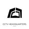 cctv headquarters icon in trendy design style. cctv headquarters icon isolated on white background. cctv headquarters vector icon