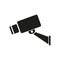 The cctv icon. Camera and surveillance, security, observation symbol. Flat