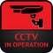 CCTV pictogram, symbol security camera