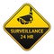 CCTV pictogram, video surveillance sticker