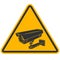 CCTV security camera warning sign