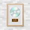 CD Disc Award Vector. Best Seller. Musical Trophy. Realistic Frame, Album Disc, Brick Wall. Illustration