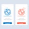 Cd, Dvd, Disk, Education  Blue and Red Download and Buy Now web Widget Card Template