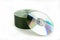 CD or DVD stack with one disc offset