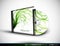 CD Flourish Cover Design with 3D Presentation Temp