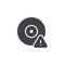 Cd notification vector icon