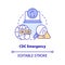 CDC emergency concept icon