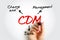 CDM Change and Data Management - helps solve business issues by aligning both people and processes to strategic initiatives,