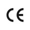 CE European Conformity certification mark, vector illustration isolated on a blank background that can be edited and replaced with