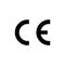 CE mark symbol. European Conformity certification mark. Vector illustration, flat design