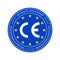 CE marking label or European Conformity certification mark. Vector EU high quality certificate seal stars