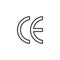CE marking line icon