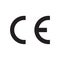 CE Marking Logo on white background editorial illustrative