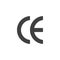 CE marking vector icon