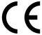 CE standard mark logo icon for product packaging. Quality assurance of the Europe. For products sold within the European Economic