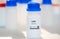 Ce2O3 cerium(III) oxide CAS 1345-13-7 chemical substance in white plastic laboratory packaging