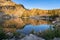 Cecret small alpine lake in Albion Basin, Utah at sunrise
