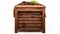 Cedar Compost Bin: Rustic Texture, Horizontal Stripes, Naturalistic Landscapes