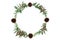 Cedar Cypress & Pine Cone Wreath