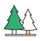 Cedar fill inside vector icon which can easily modify or edit