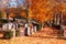 Cedar Grove Cemetery in the fall