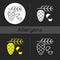 Cedar and pine tree pollen dark theme icon