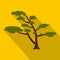 Cedar tree icon, flat style