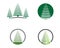 Cedar tree Logo template