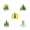 Cedar tree Logo template vector icon