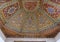 Cedar wood painted ceiling in the hall between the Small Riad & Small Courtyard of the Bahia Palace in Marrakesh, Morocco.