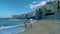 Cefalu Sicily, sunset at the beach of Cefalu Sicilia Italy, couple on vacation at Sicily Island