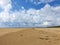 Cefn Sands beach at Pembrey Country Park in Carmarthenshire South Wales
