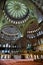 Ceiling Blue Tiles dome and praying area