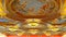 Ceiling chandeliers and paintings of venetian hotel, macau