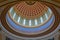 Ceiling of the dome of State Capitol of Oklahoma in Oklahoma City, OK