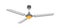 Ceiling fan, ventilator vector illustration. Spinning propeller, air cooling device with rotating blades. Electric