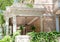 Ceiling Fans on Veranda of Brick Building