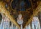 Ceiling of the Hall of Mirrors in the palace of Versailles - France