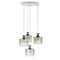 Ceiling lamp with four hanging lights