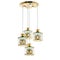 Ceiling lamp with four hanging lights
