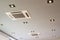 Ceiling mounted cassette type air conditioning system