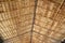 Ceiling of Thai local pavilion made from dried leaves of the nipa palm.