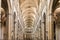 Ceiling in Vienne Cathedral, in France, showing elaborate arches and classical columns