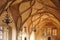 The Ceiling of Vladislav Hall at the Old Royal Palace in Prague