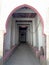 A ceilinged path in the old habitation in the oasis of Figuig in Morocco