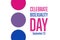 Celebrate Bisexuality Day. Holiday concept. Template for background, banner, card, poster with text inscription. Vector