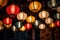 Celebrate festival red lamp background night light culture lantern tradition asia decorative asian