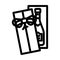 celebrate gift box line icon vector illustration