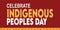 celebrate indigenous peoples day